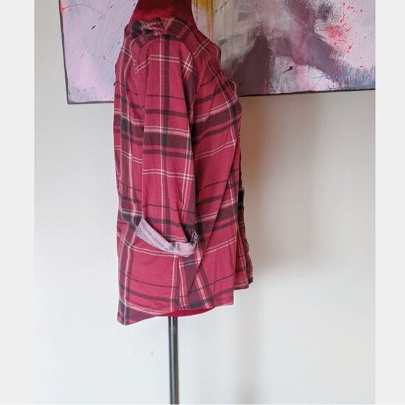 French Laundry Red Plaid Top Size Small - Picture 2 of 4